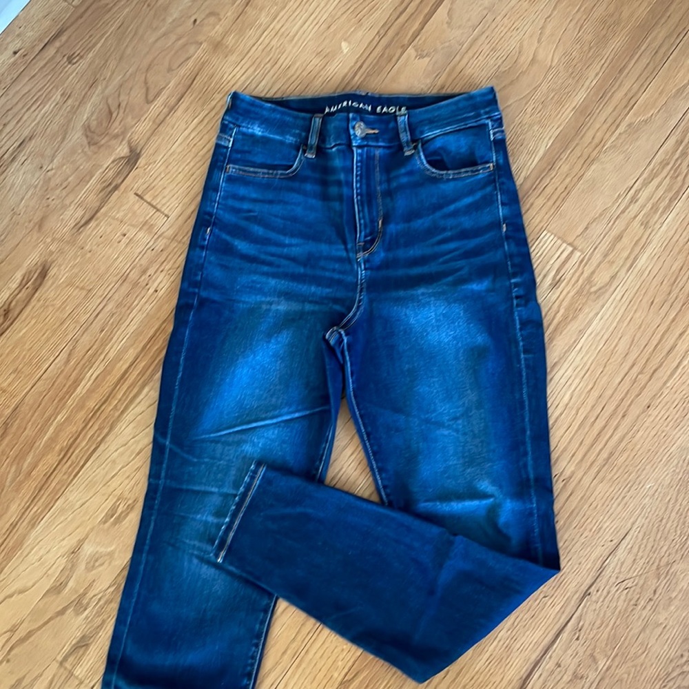 AE curvy high rise next level stretch jeans
